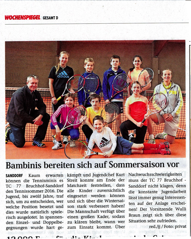 Vorbereitung auf Sommersaison Vorbereitung auf Sommersaison